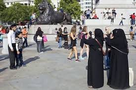 Saudi tourists in Europe